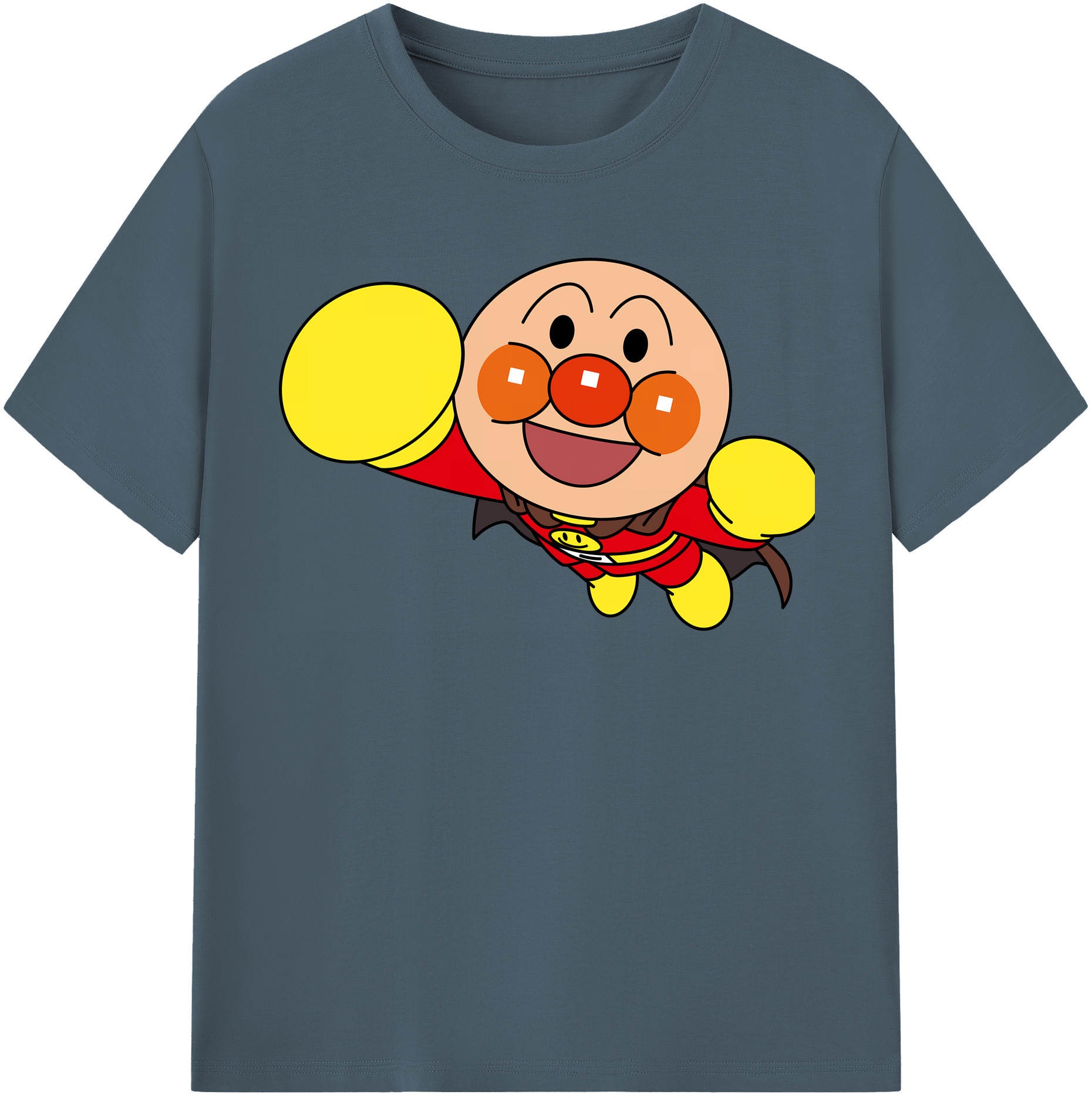 （画像用） アンパンマン Anpanman 綿100％半袖Tシャツ（フロントプリント）